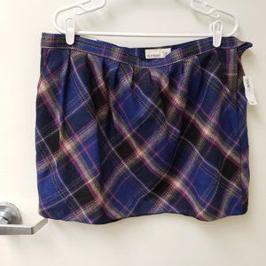 Old Navy Purple Plaid Mini Skirt
